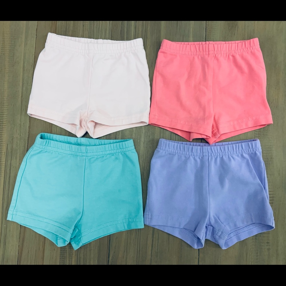 4 Pairs Carter’s Stretch Pull On Shorts